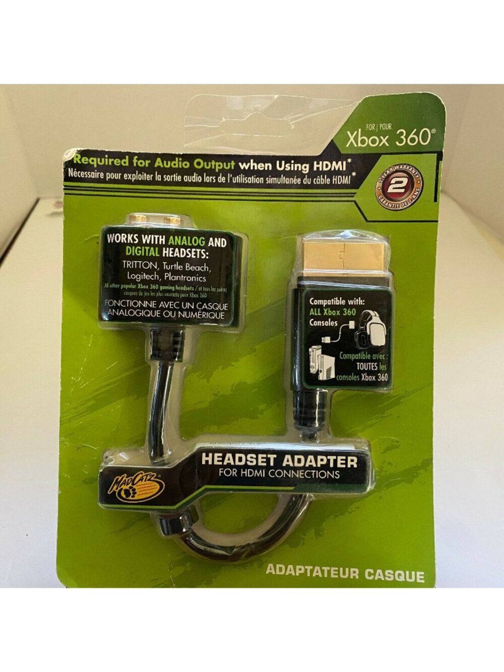 Mad Catz Xbox 360 HDMI and Analog AV Adapter for Headsets